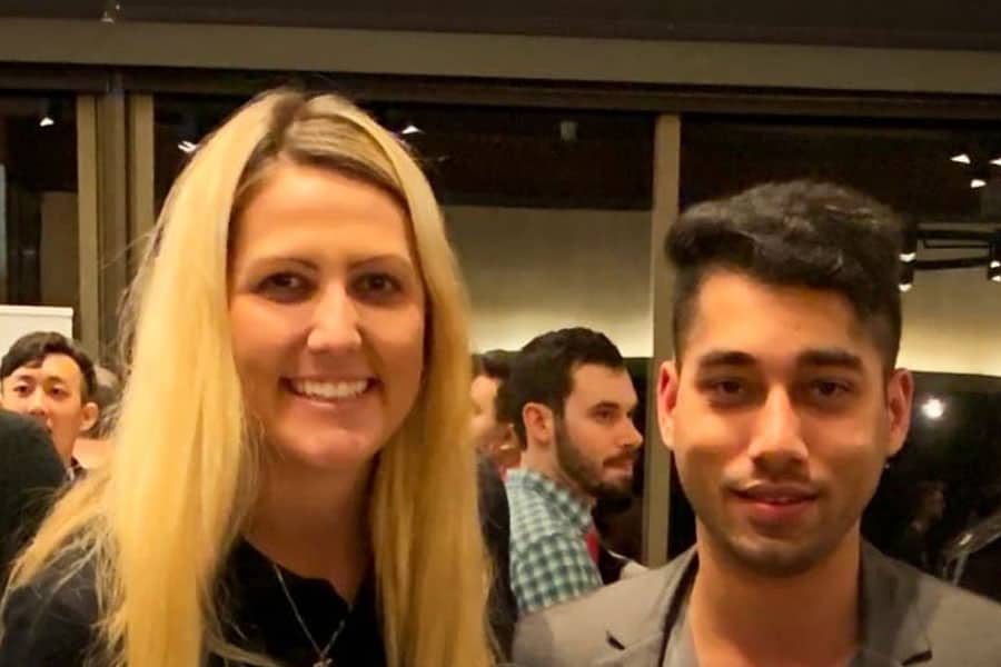 Buzz Solutions founders: Kaityn Albertoli and Vik Chaudry